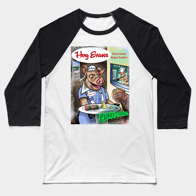 Pukey products 36 “Hog Evans” Baseball T-Shirt by Popoffthepage